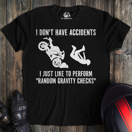 Random Gravity Checks T-shirt